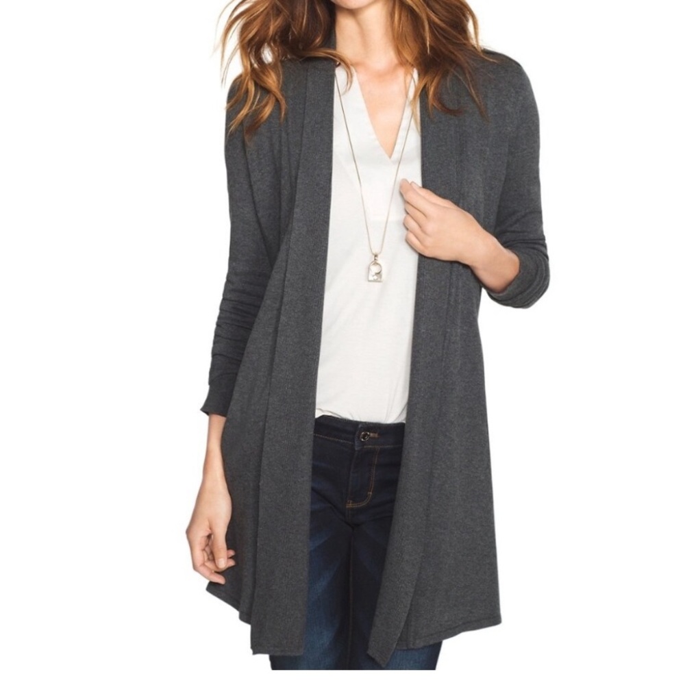 White House black market gray sweater